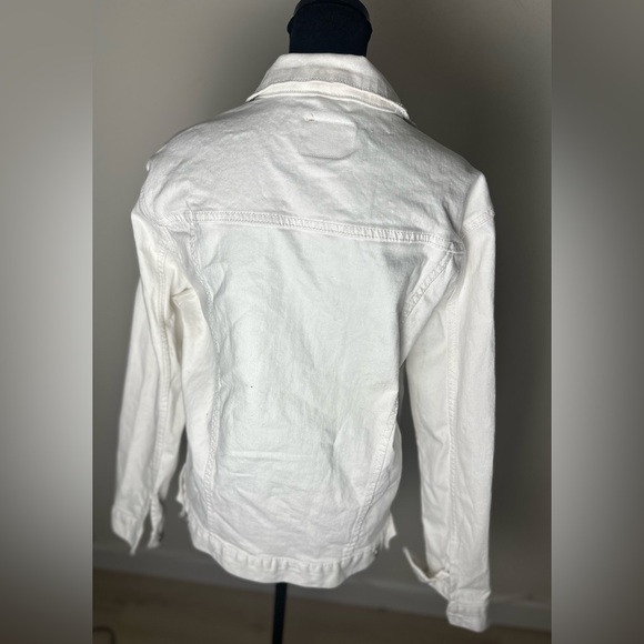 SUN CRUISER White Cotton Button Up Jacket Women’s Size Medium - Picture 2 of 11